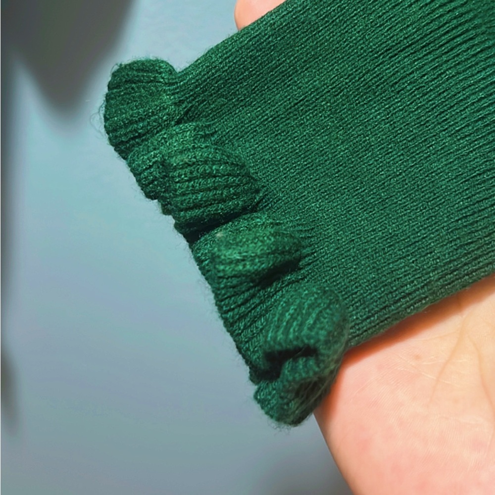 Green Ruffle Sweater - Picture 8 of 8